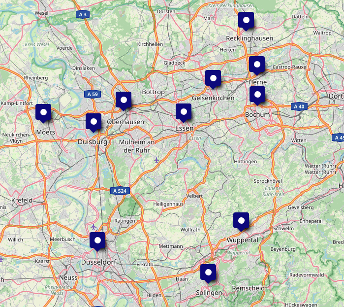 Einsatzgebiet SpaceClean NRW
